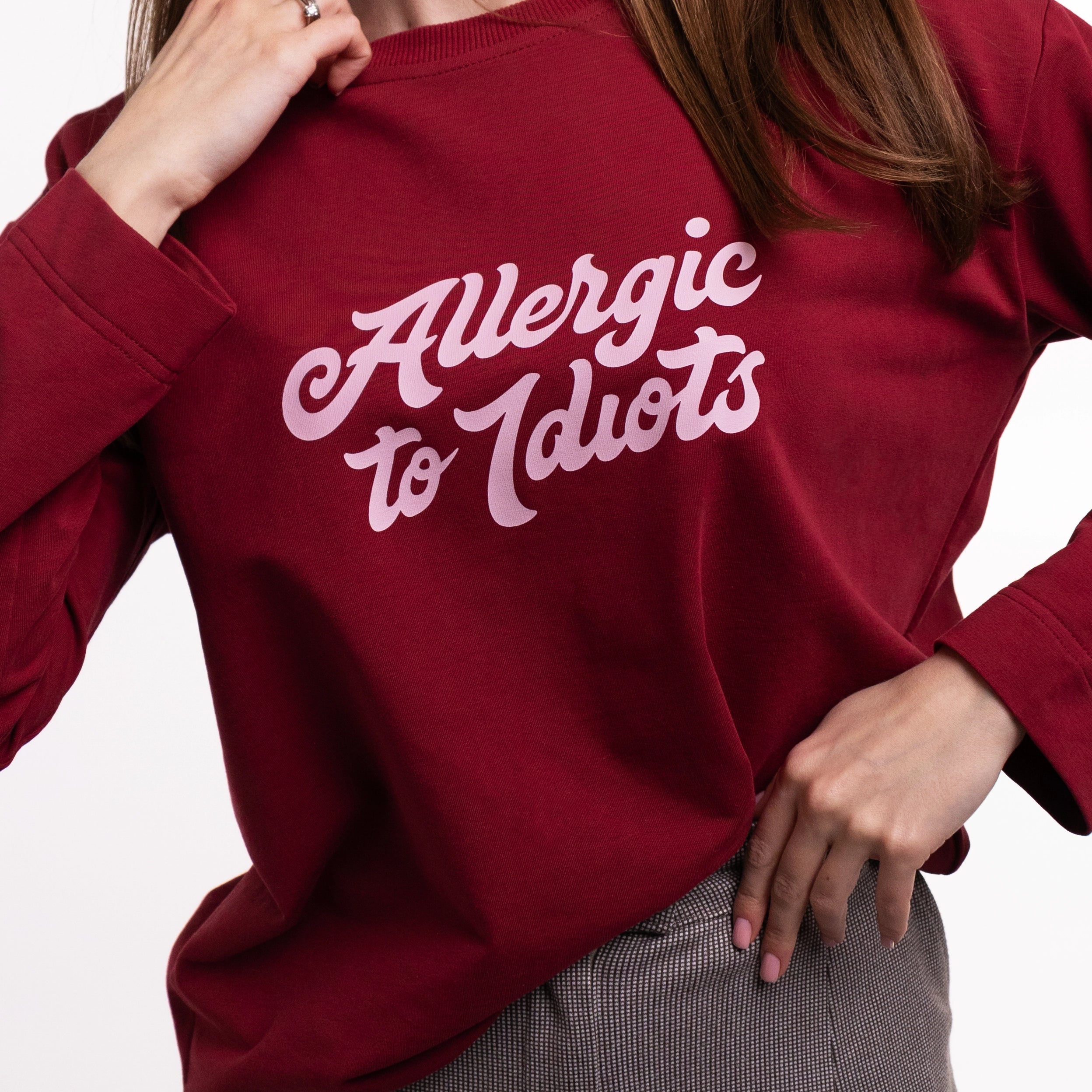 Лонгслів "Allergic to idiots"