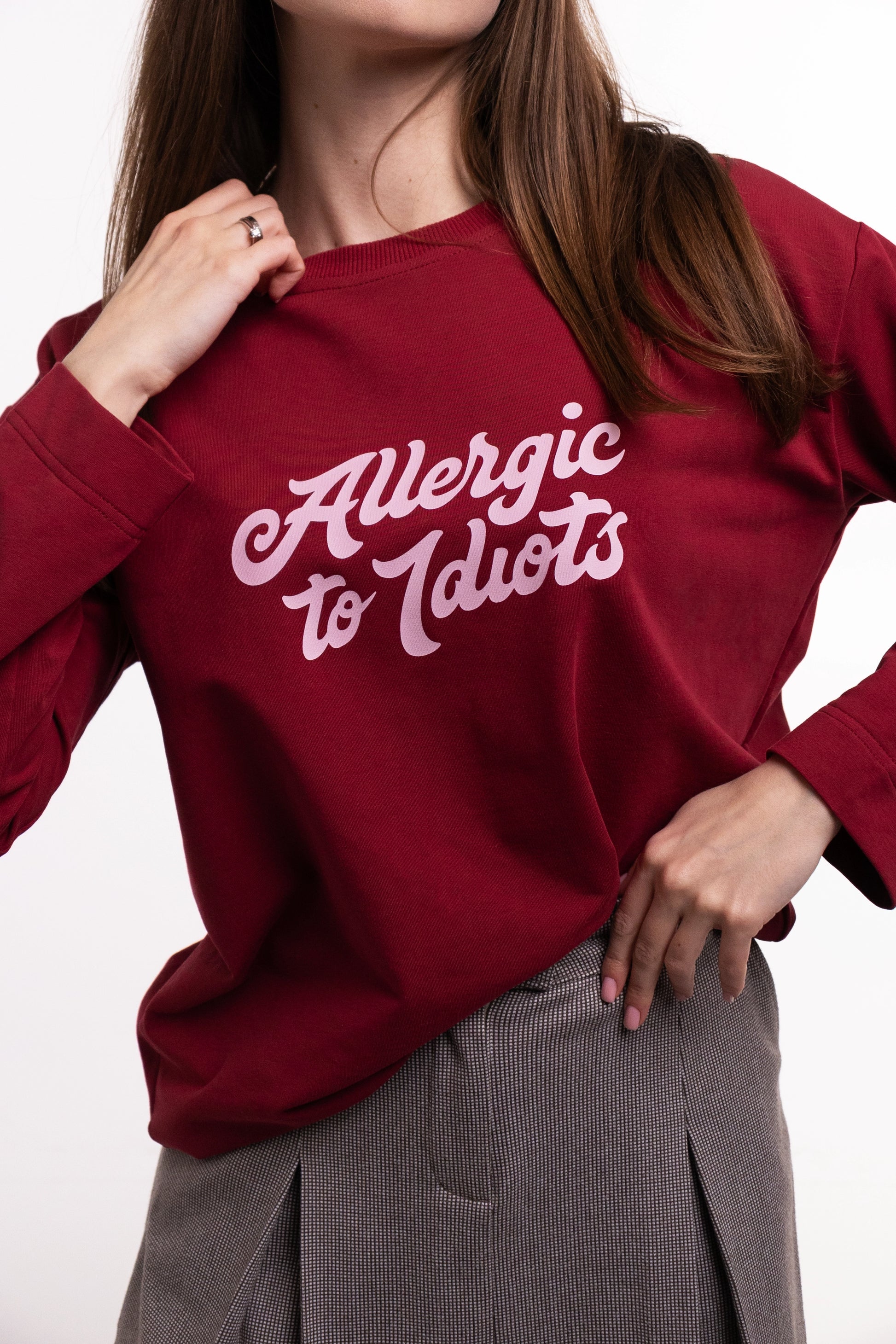 Лонгслів "Allergic to idiots"